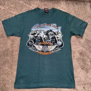 Harley-Davidson Green Graphic T-Shirt💙